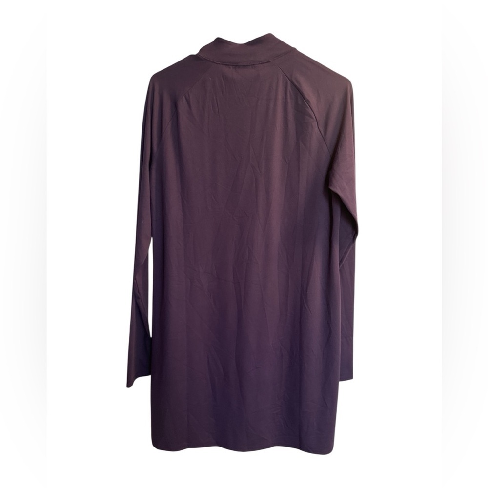 Gymshark Women's Black and Dark Purple Long Sleeve Top - Picture 3 of 4